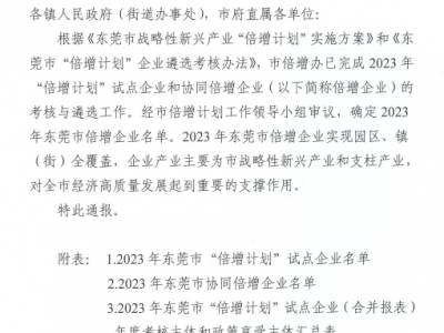 屢獲殊榮！國(guó)亨公司再次入選“倍增計(jì)劃”企業(yè)